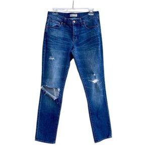 Madewell The Slim Boyjean Boyfriend Straight Jeans High Waist 26